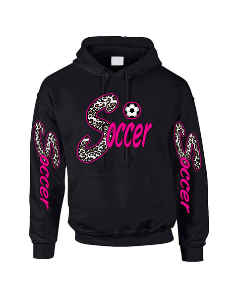 Soccer White Leopard women's Hoodies - ALLNTRENDSHOP - 2