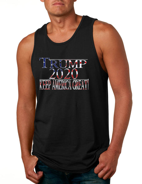 Men's Tank Top Trump 2020 Keep America Great USA President Elect Top