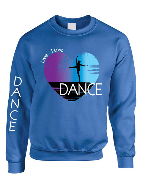 Adult Sweatshirt Dance Art Purple Print Love Cute Top Nice Gift - ALLNTRENDSHOP - 3