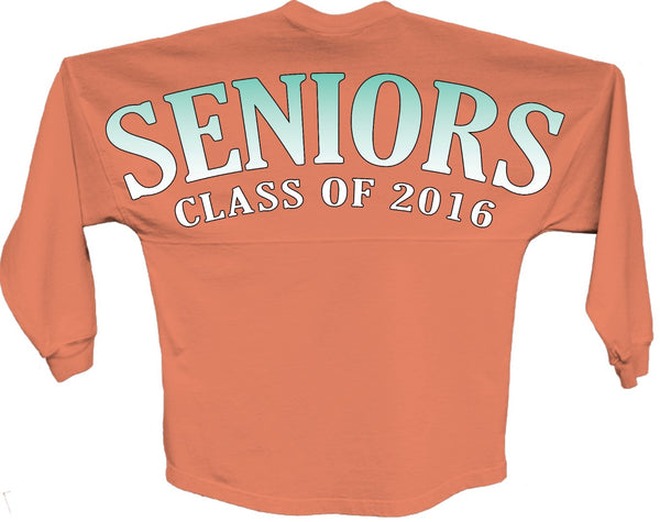 Seniors class of 2016 blue pom print J america shirt - ALLNTRENDSHOP - 4