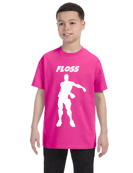 Kids Youth T Shirt Floss White Trendy Floss Dance Shirt Cute Gift
