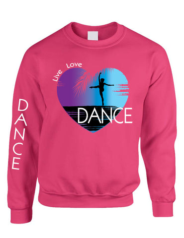 Adult Sweatshirt Dance Art Purple Print Love Cute Top Nice Gift - ALLNTRENDSHOP - 1