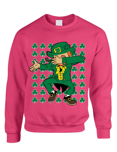 Dabbing Irish Leprechaun St patrick women sweatshirt - ALLNTRENDSHOP