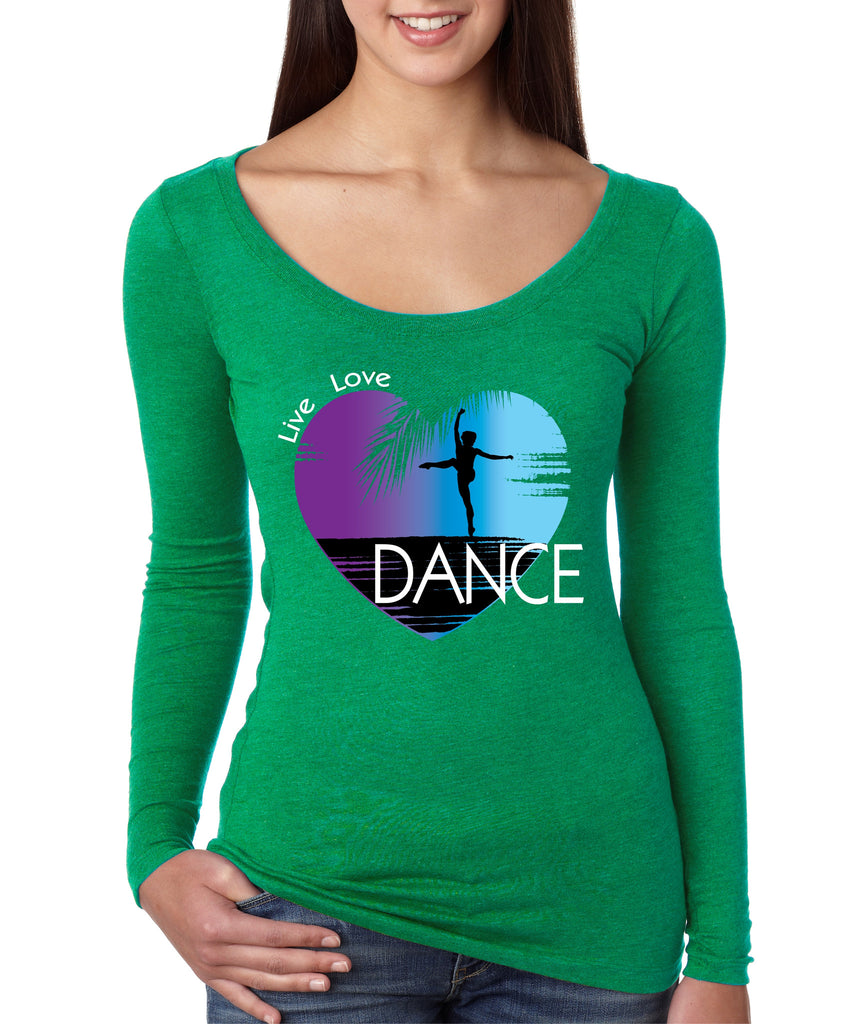 Women's Shirt Dance Art Purple Print Love Cute Gift Nice Top - ALLNTRENDSHOP - 1