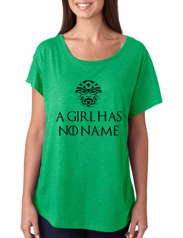 A Girl Has No Name women tri-blend dolman shirt - ALLNTRENDSHOP