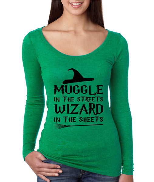 Women's Shirt Muggle In The Streets Wizard In The Sheets - ALLNTRENDSHOP - 3