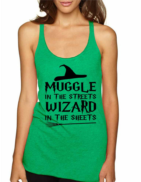 Women's Tank Top Muggle In The Streets Wizard In The Sheets - ALLNTRENDSHOP - 6