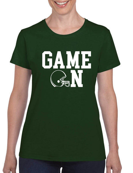 Women's T Shirt Game On Football Shirt Love Sport Player Fans Tee
