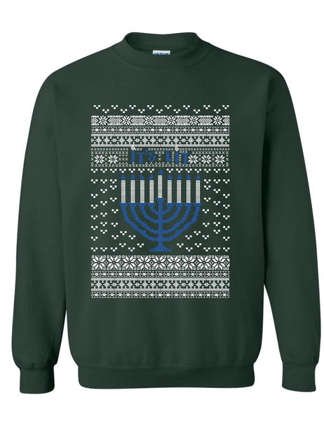 It's Lit Hanukkah Ugly Sweater Adult Sweatshirt