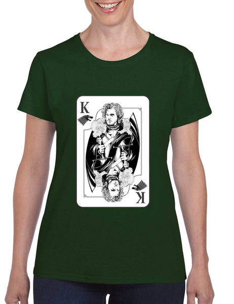 Women's T Shirt Jon Snow Card Trendy Tee Popular Shirt