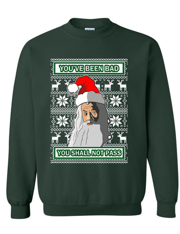 Adult Sweatshirt You Shall Not Pass Ugly Christmas Trendy Xmas Gift