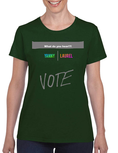 Women's T Shirt Yanny Or Laurel Debate Viral Audio Clip Popular Vote