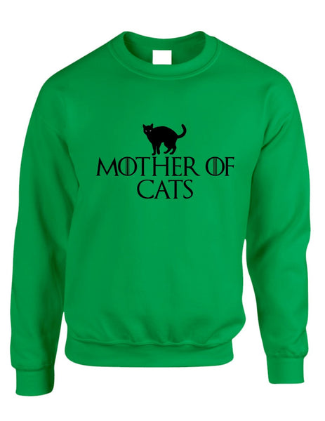 Mother of cats womens Sweatshirt