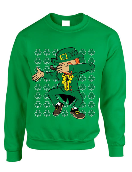 Dabbing Irish Leprechaun St patrick women sweatshirt - ALLNTRENDSHOP