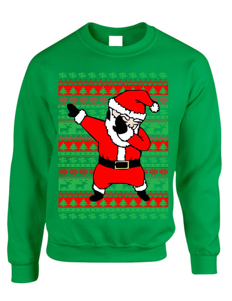 Dabbing santa ugly christmas sweater women sweatshirt - ALLNTRENDSHOP