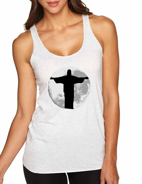 Women's Tank Top Moon Jesus Cool Love Jesus Top - ALLNTRENDSHOP - 2