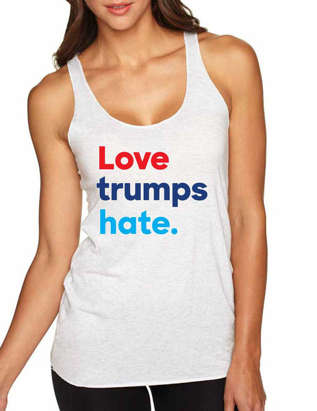Women's Tank Top Love Trumps Hate Donald Trump Top - ALLNTRENDSHOP - 1