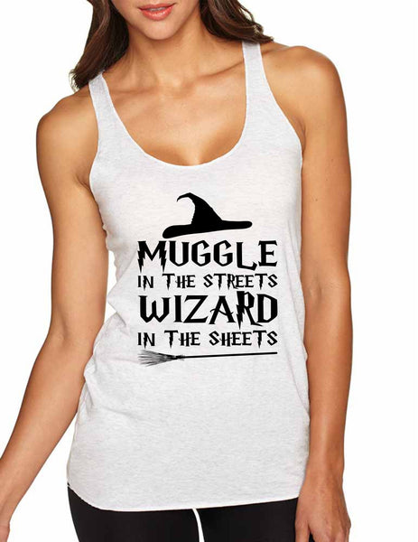 Women's Tank Top Muggle In The Streets Wizard In The Sheets - ALLNTRENDSHOP - 5