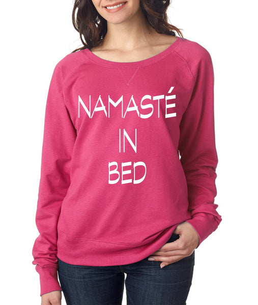 Namaste in bed women long sleeve pullover - ALLNTRENDSHOP - 2