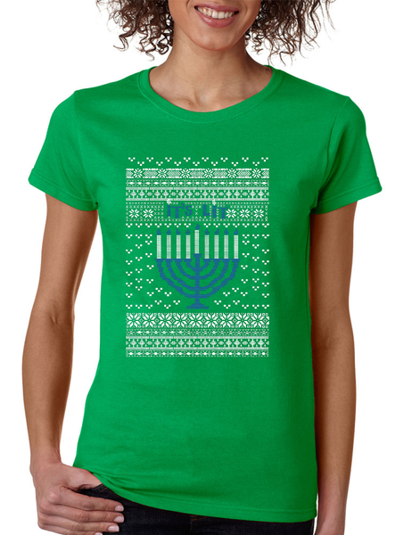 It's Lit Hanukkah Ugly Women's T Shirt jewish Shirt