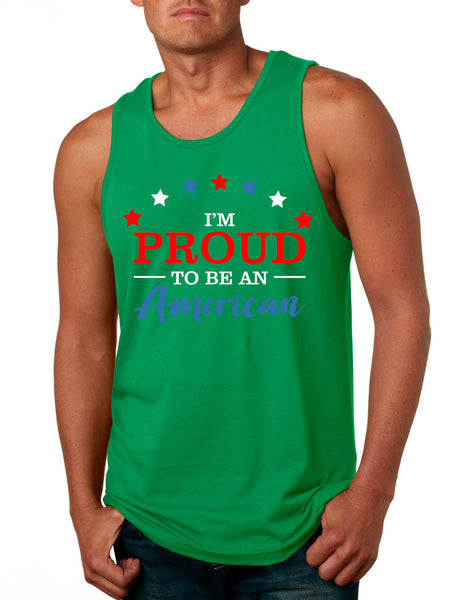 Men's Tank Top I'm Proud To Be An American 4th Of July Party Top