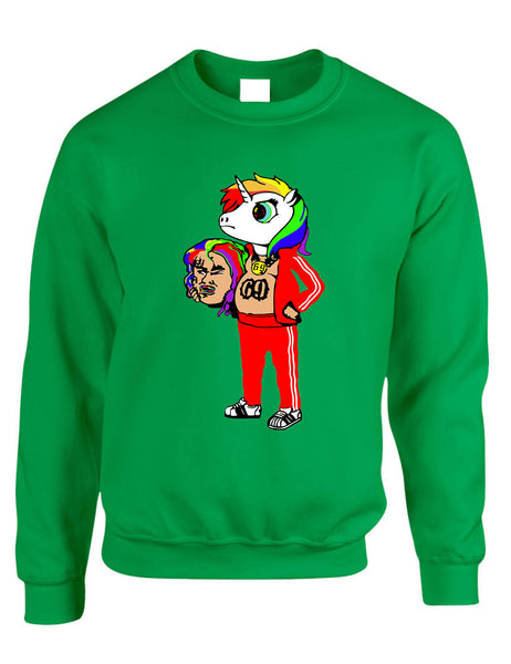 Adult Sweatshirt 6ix9ine Unicorn 69 Trendy Top Cool Stuff Popular