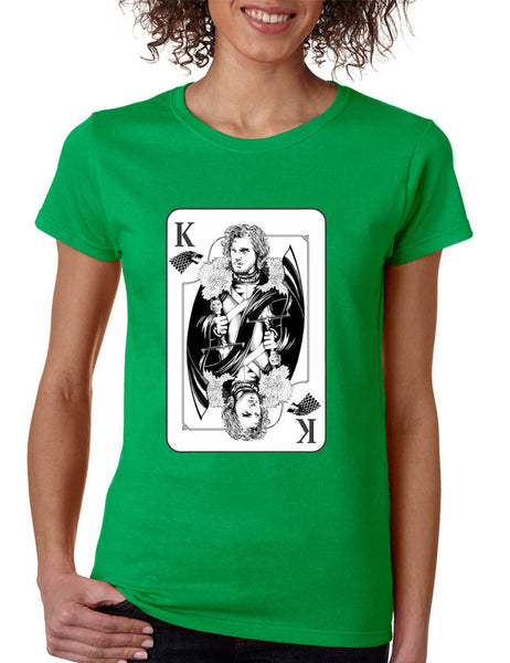 Women's T Shirt Jon Snow Card Trendy Tee Popular Shirt
