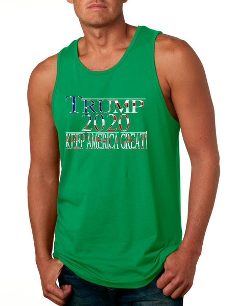 Men's Tank Top Trump 2020 Keep America Great USA President Elect Top
