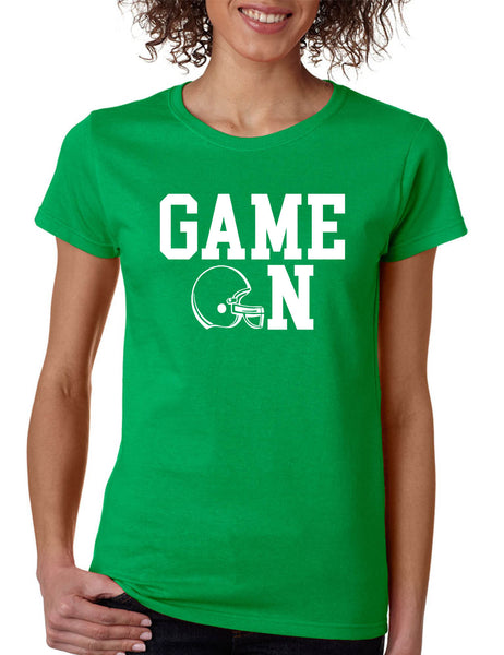 Women's T Shirt Game On Football Shirt Love Sport Player Fans Tee