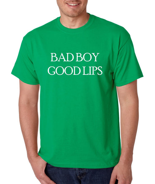Men's T Shirt Bad Boy Good Lips Cool Funny Tee - ALLNTRENDSHOP - 5