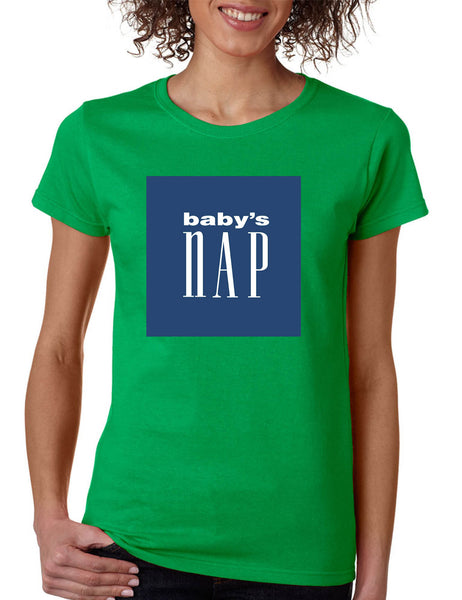 Women's T Shirt Baby's Nap Cute Pregnancy Tee Funny Mother Shirt