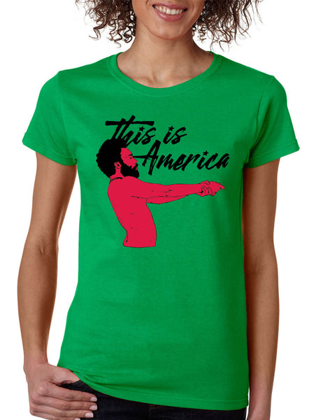 Women's T Shirt This Is America Popular Tee Cool Shirt Trendy Gift