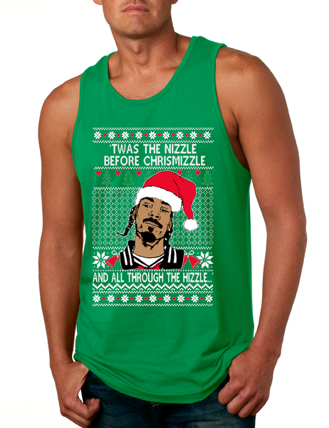 Men's Tank Top Snoop TWAS The Nizzle Before Chrismizzle