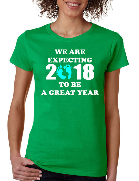 Women's T Shirt We Are Expecting Boy Maternity Reveal 2018 To Be