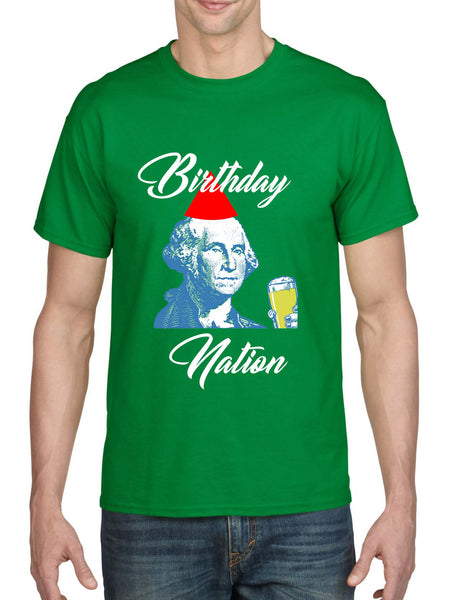Men's T Shirt Birthday Nation 4th Of July Party Trendy USA Shirt