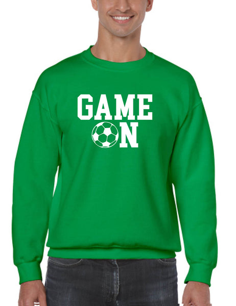 Adult Sweatshirt Game On Soccer Shirt Team Gift Love Sport Fans Top