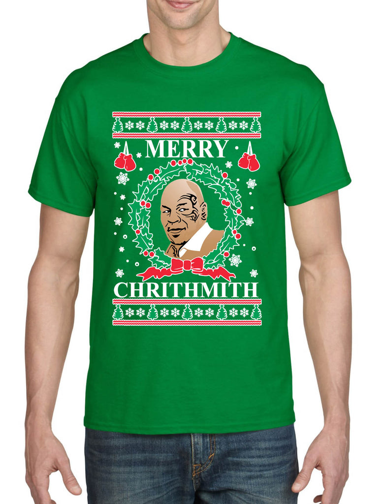 Men's T Shirt Merry Christhmith Mike Tyson Ugly Xmas Boxer Gift Idea