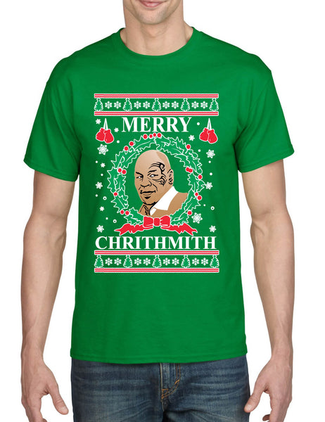 Men's T Shirt Merry Christhmith Mike Tyson Ugly Xmas Boxer Gift Idea