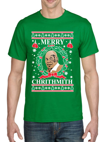 Men's T Shirt Merry Christhmith Mike Tyson Ugly Xmas Boxer Gift Idea