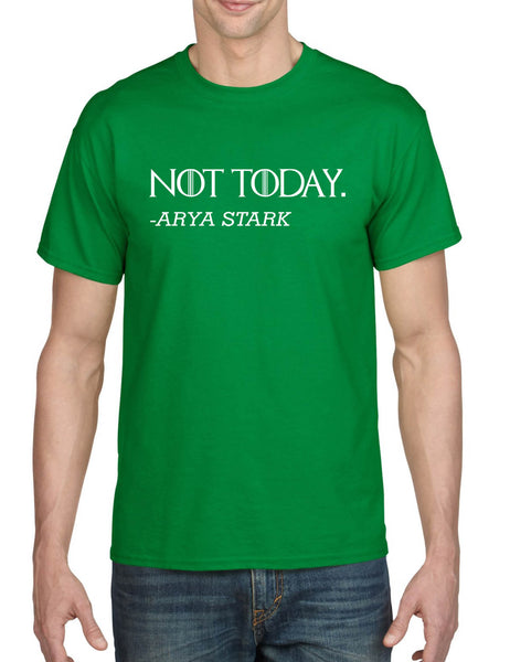 Men's T Shirt Not Today Arya Stark Trendy Tee Cool Tshirt
