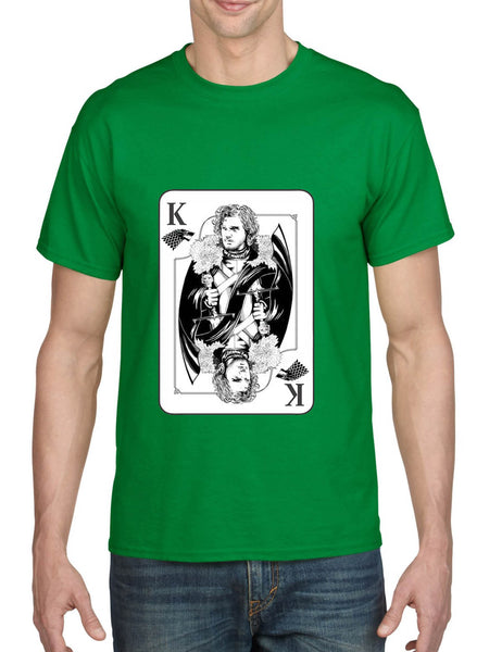 Men's T Shirt Jon Snow Card Trendy Shirt Popular Tee