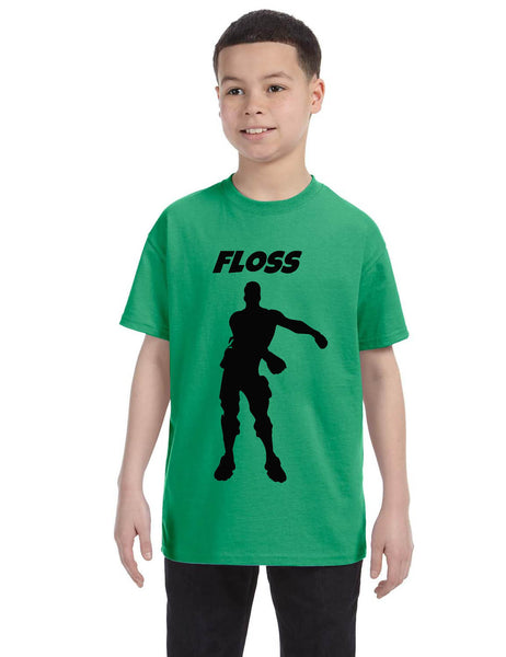 Kids Youth T Shirt Floss Black Trendy Floss Dance Tee Flossing Dancer