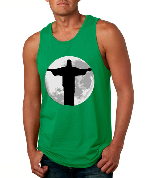 Men's Tank Top Moon Jesus T Shirt Cool Stuff - ALLNTRENDSHOP - 4