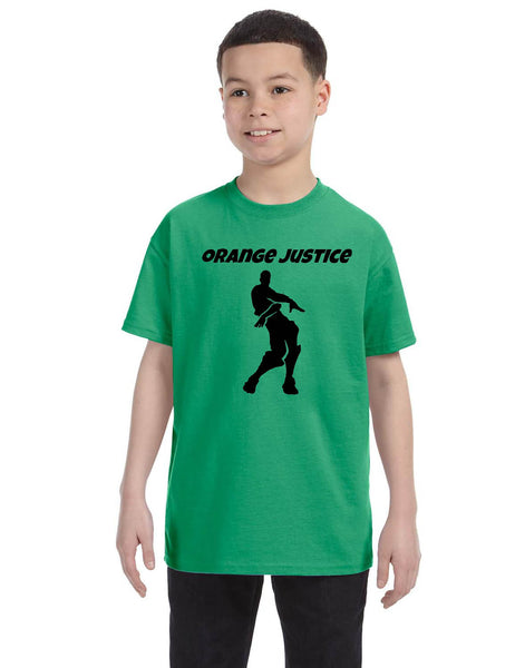 Kids Youth T Shirt Orange Justice Move Dance Trendy Dancing Gift