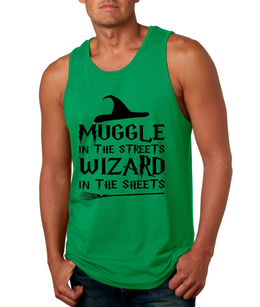 Men's Tank Top Muggle In The Streets Wizard In The Sheets Cool Top - ALLNTRENDSHOP - 4