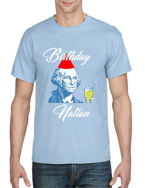 Men's T Shirt Birthday Nation 4th Of July Party Trendy USA Shirt