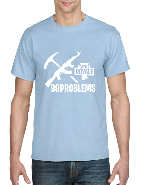 Men's T Shirt Battle Royale 99 Problems Popular Game Lover Gift