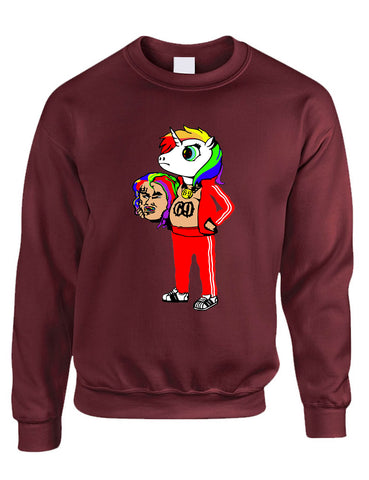 Adult Sweatshirt 6ix9ine Unicorn 69 Trendy Top Cool Stuff Popular