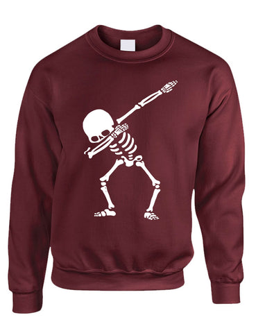 Adult Sweatshirt Dabbing Skeleton Top Hip Hop Dabbing Skull Shirt Dab