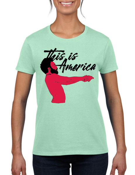 Women's T Shirt This Is America Popular Tee Cool Shirt Trendy Gift